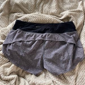 Lululemon grey speedup size 6 inseam 2.5